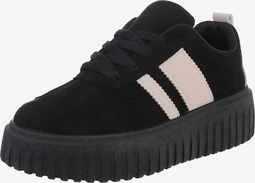 Ital-Design Sneaker in Schwarz: Vorderseite