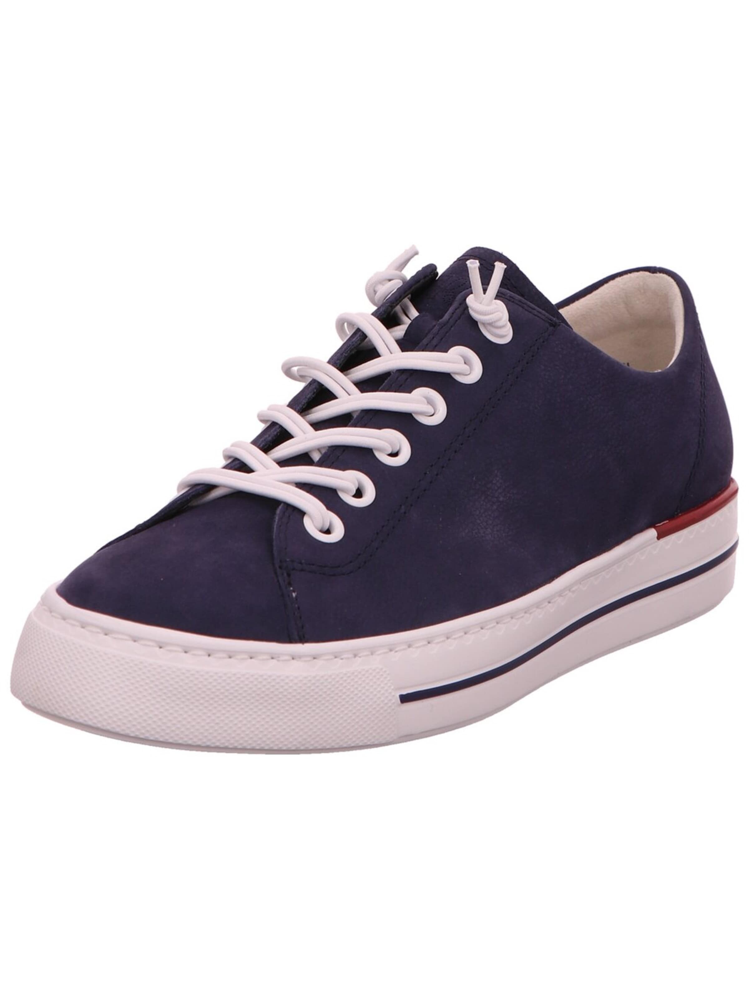 Paul Green Baskets basses 'Sneaker Damen 4081-365 Rauleder in blau' en 37 en bleu, Vue avec produit