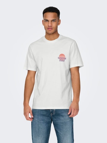 Only & Sons Bluser & t-shirts 'KYE' i hvid: forside
