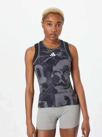 ADIDAS PERFORMANCE Sports Top 'Club Graphic' in Grey: front