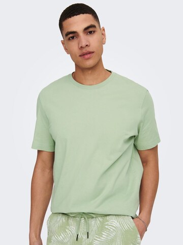 Only & Sons Тениска 'Max' в зелено
