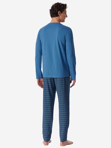 SCHIESSER Schlafanzug ' Casual Essentials ' in Blau