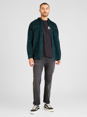 LEVI'S ® Comfort Fit Skjorta 'Jackson Worker Corduroy Overshirt' i grön