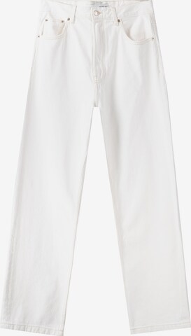 Bershka Loose fit Jeans in White: front