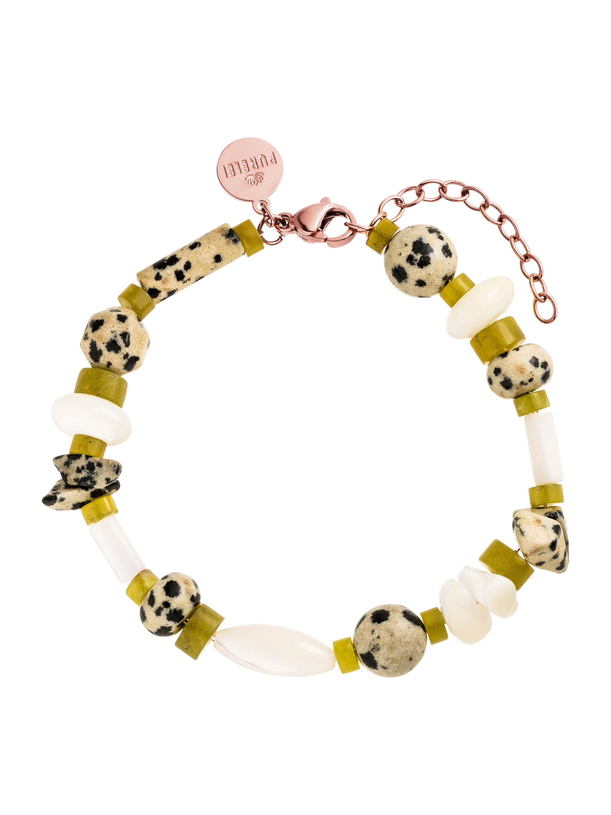 PURELEI - Pulsera 'Coast' en verde: frente