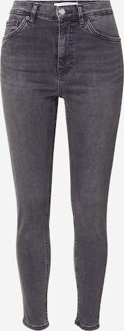 juoda TOPSHOP Prigludęs Džinsai 'JAMIE': priekis