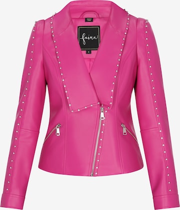 Giacca di mezza stagione 'Fashion Look' di faina in rosa: frontale