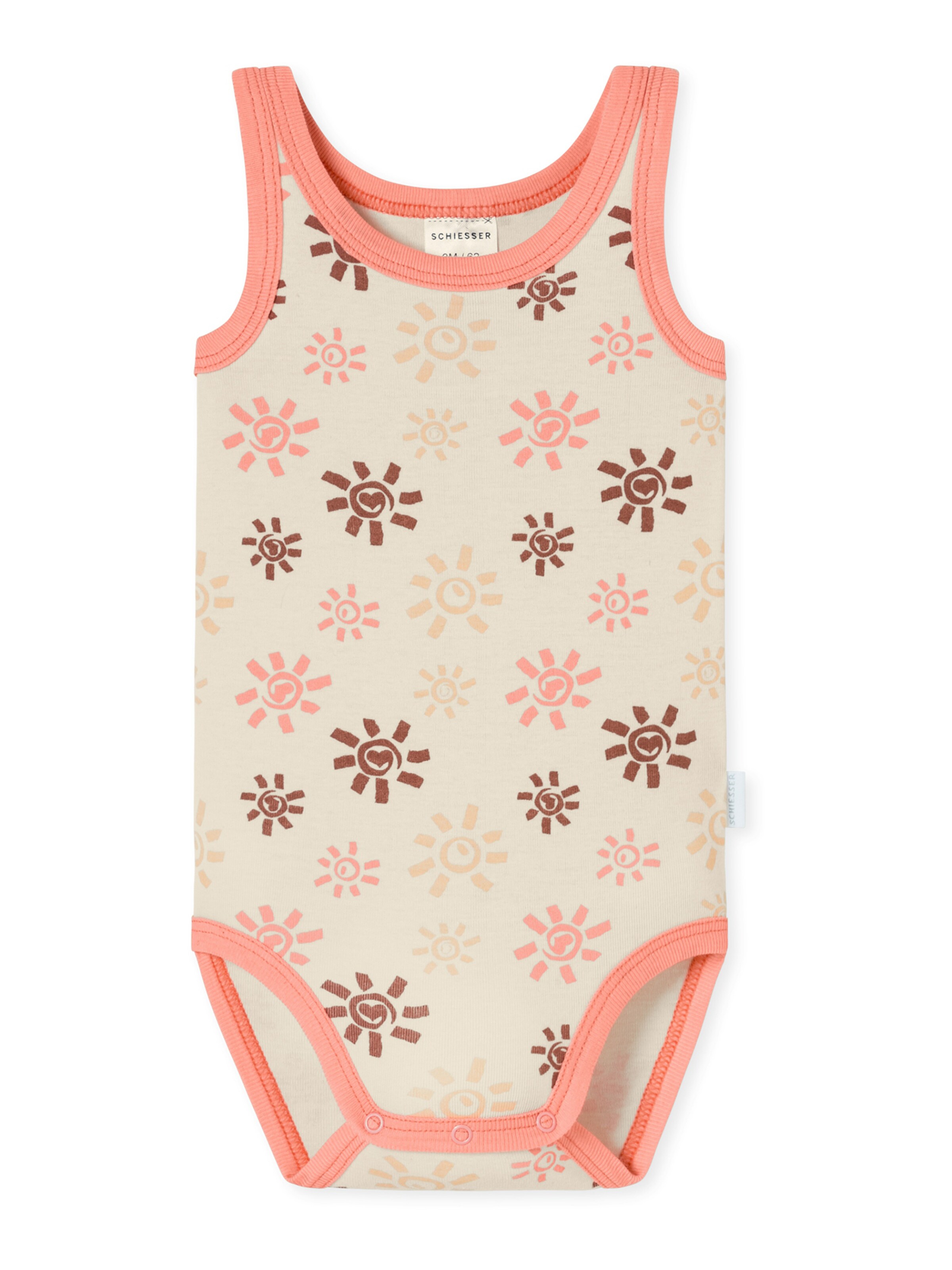 SCHIESSER Romper/bodysuit ' Natural Organic Cotton ' in Orange