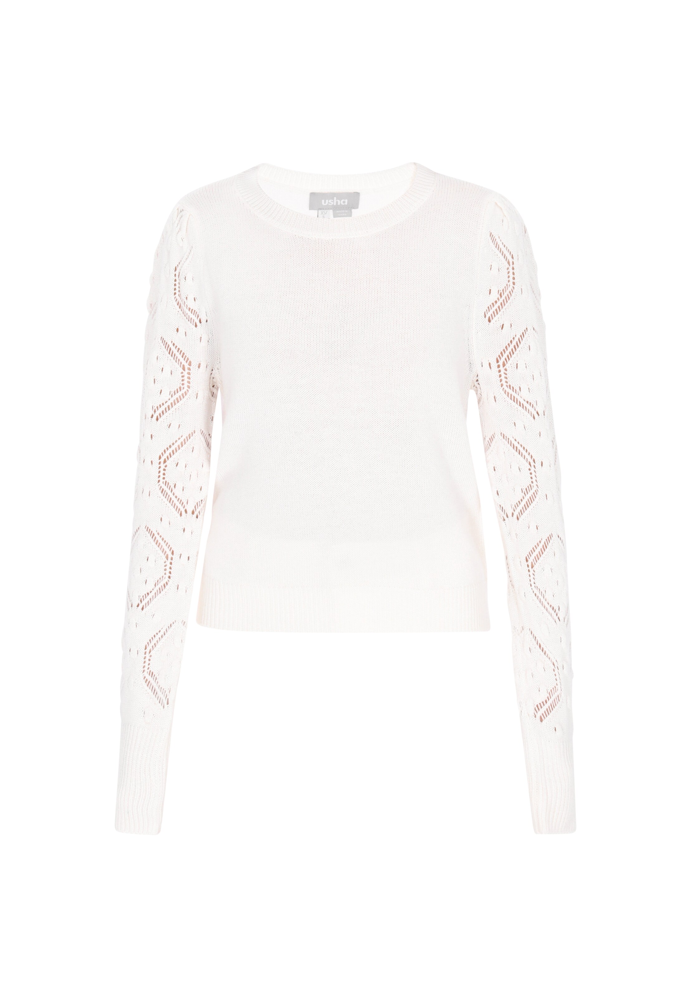 Pull-over Usha en blanc : devant