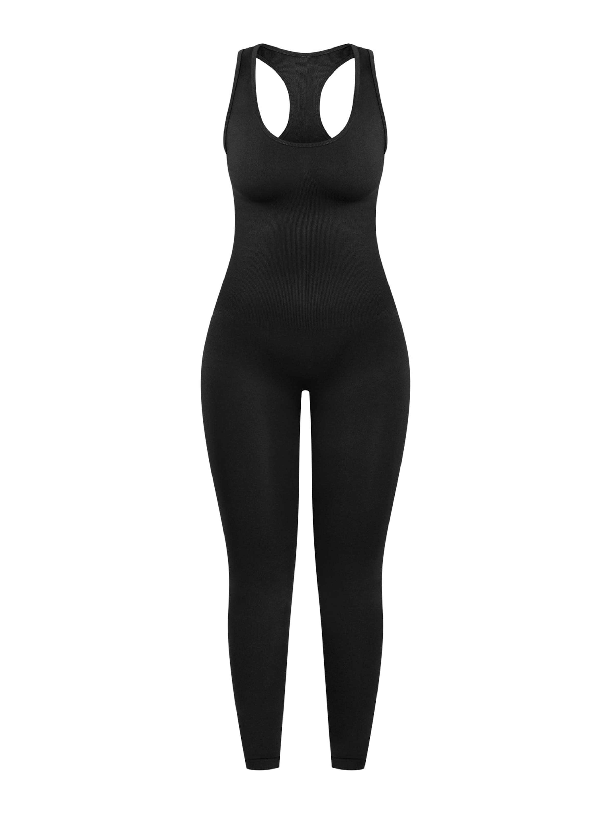 Smilodox Jumpsuit ' Seamless Elsie ' in Black: front