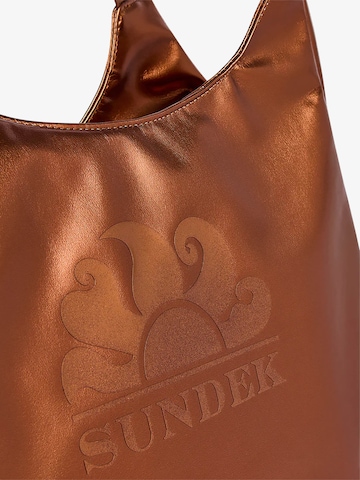 Sundek Schultertasche in Bronze