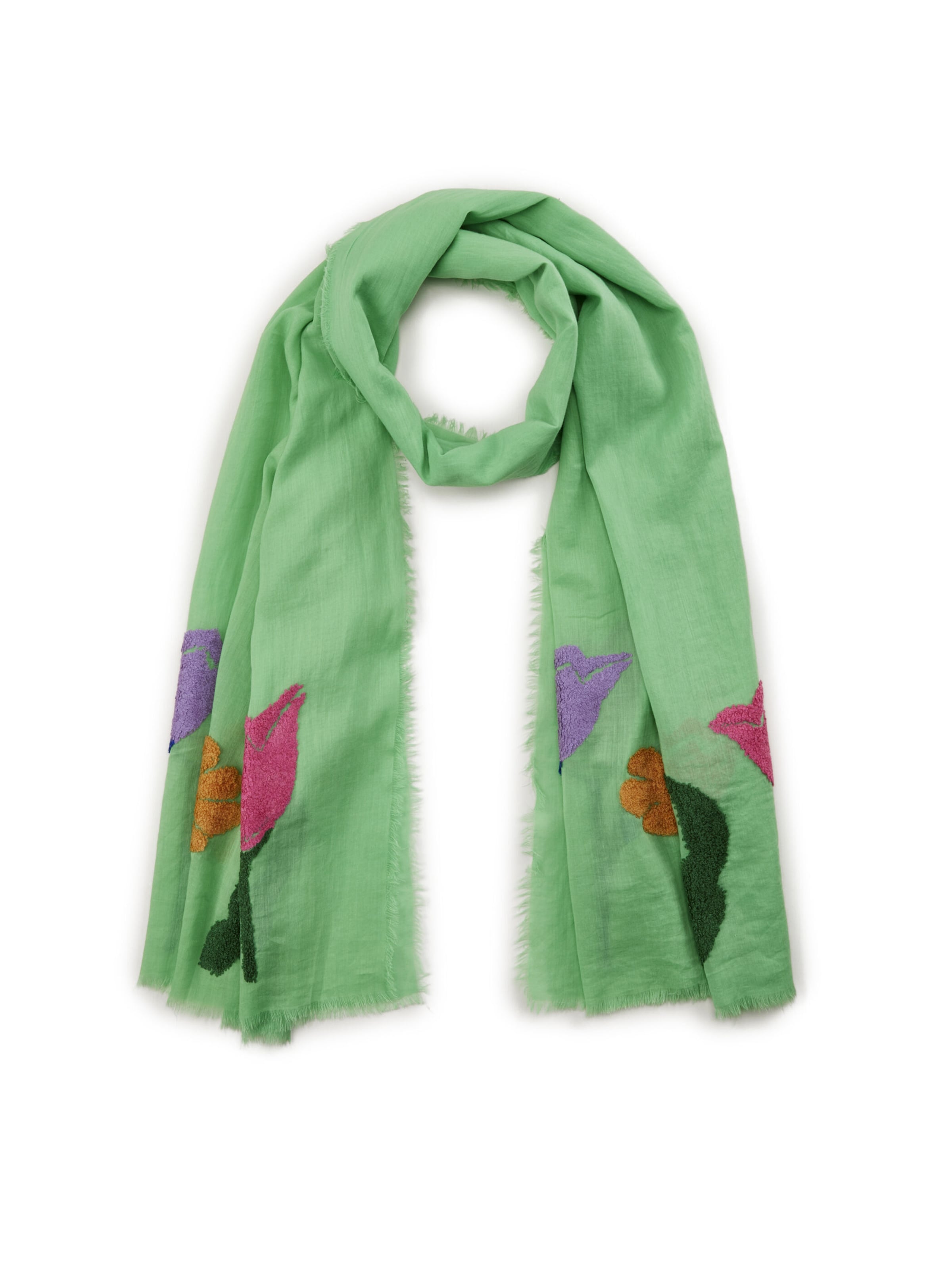 CODELLO Sjaal in Groen: voorkant