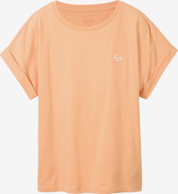 T-shirt TOM TAILOR en orange : devant