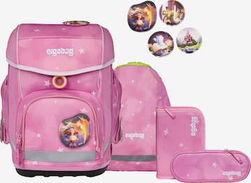 ergobag Backpack 'Schulranzen-Set cubo Set' in Pink: front