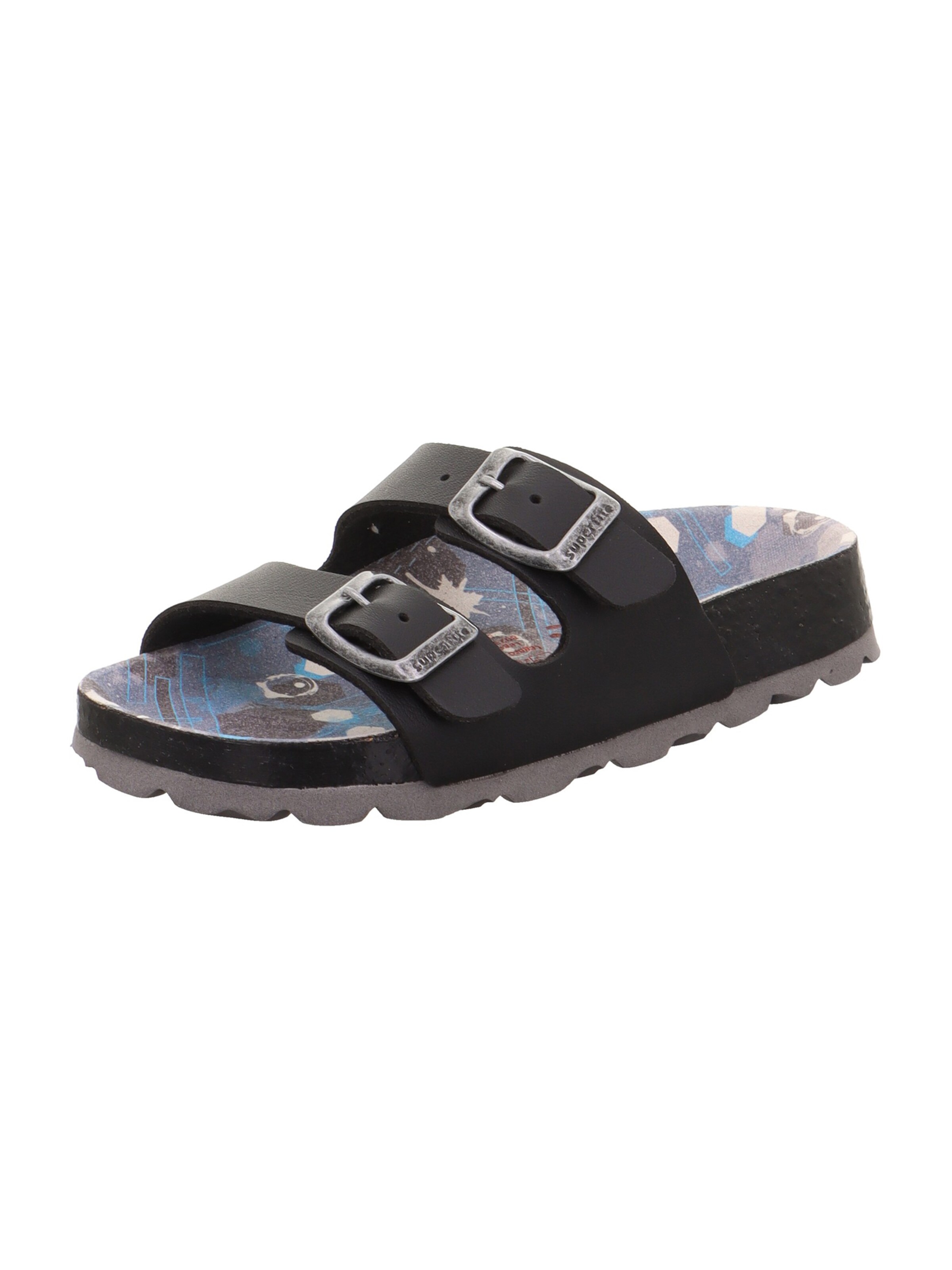 SUPERFIT Pantolette in Schwarz: Vorderseite