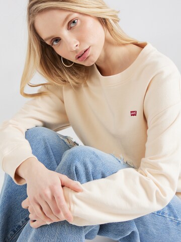 LEVI'S ® Sweatshirt 'Standard Crew' i beige