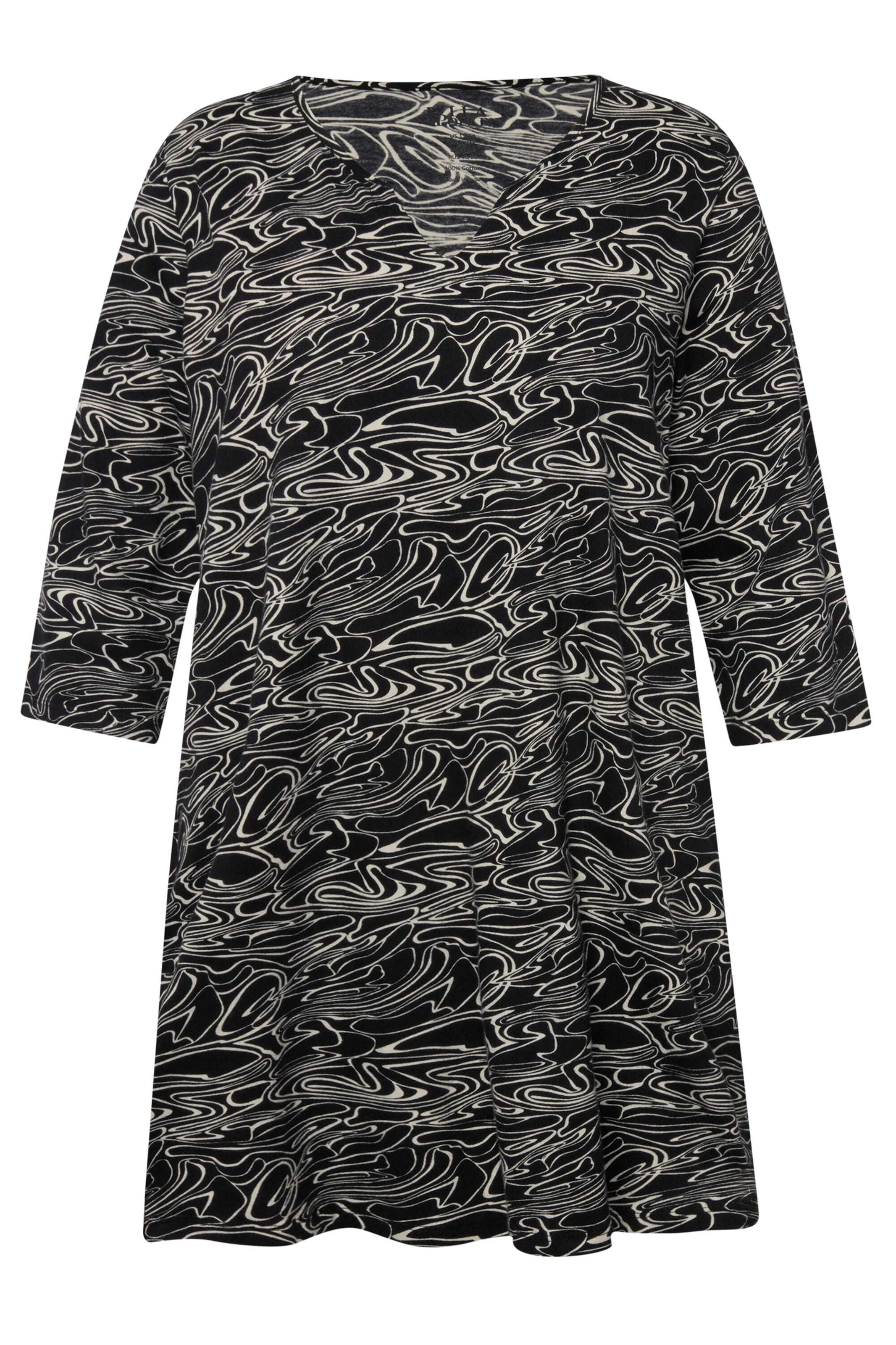 Ulla Popken Shirt in Black: front