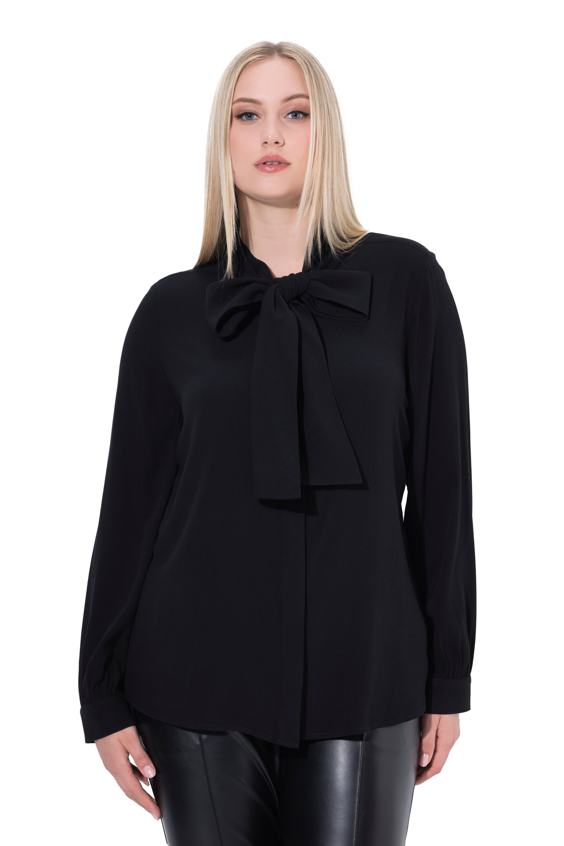 Chemisier Ulla Popken en noir : devant