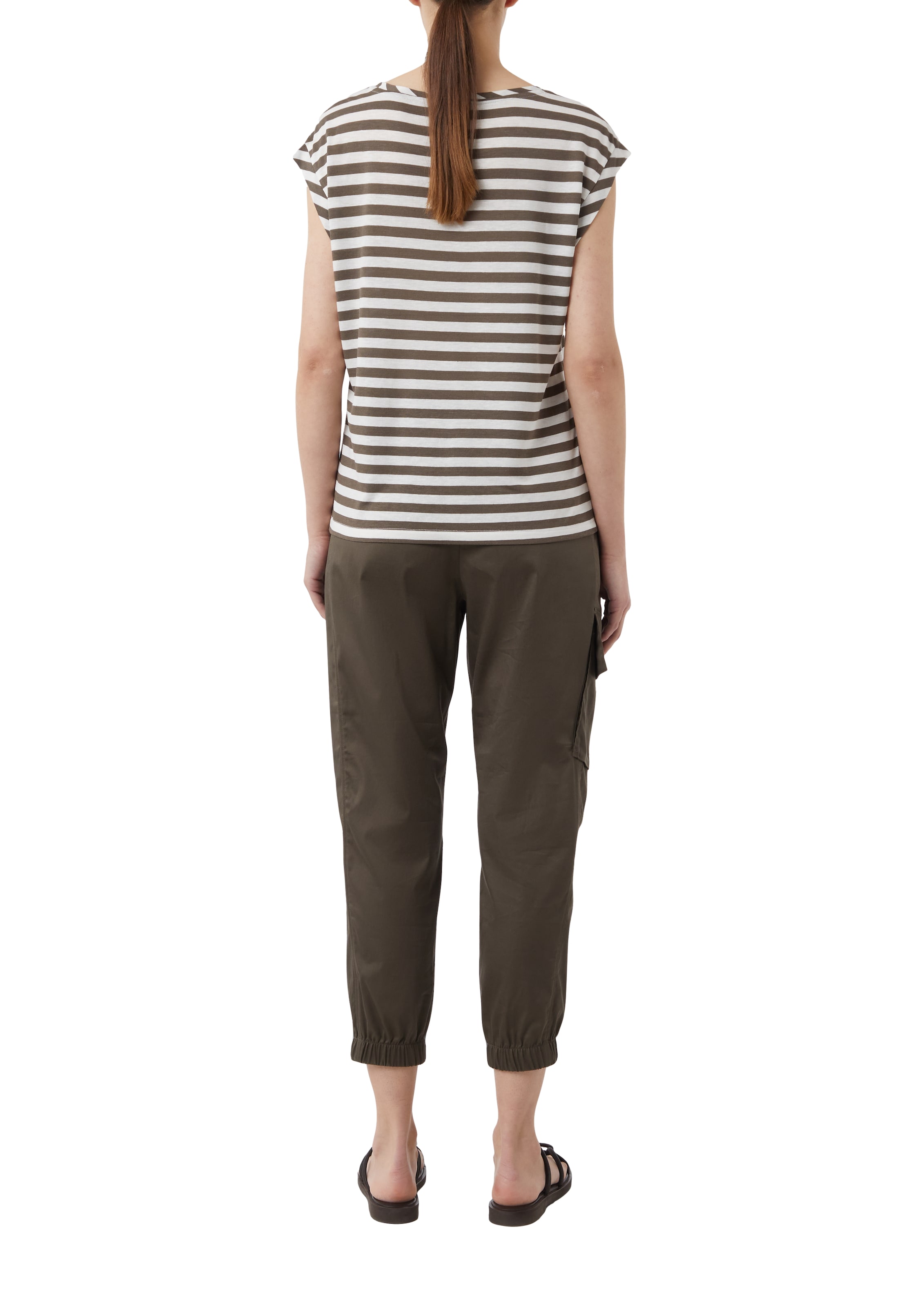 COMMA Shirt in Bruin: terug