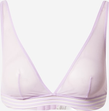 Monki Triangle Bra in Purple: front