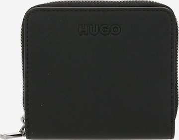 HUGO Wallet 'Mel' in Black: front