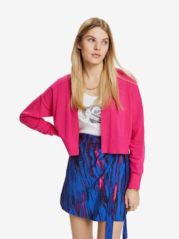 Cardigan ESPRIT en rose : devant