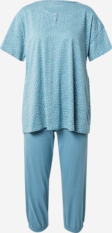 SCHIESSER Pyjama 'Minimal Comfort' in Blauw: voorkant