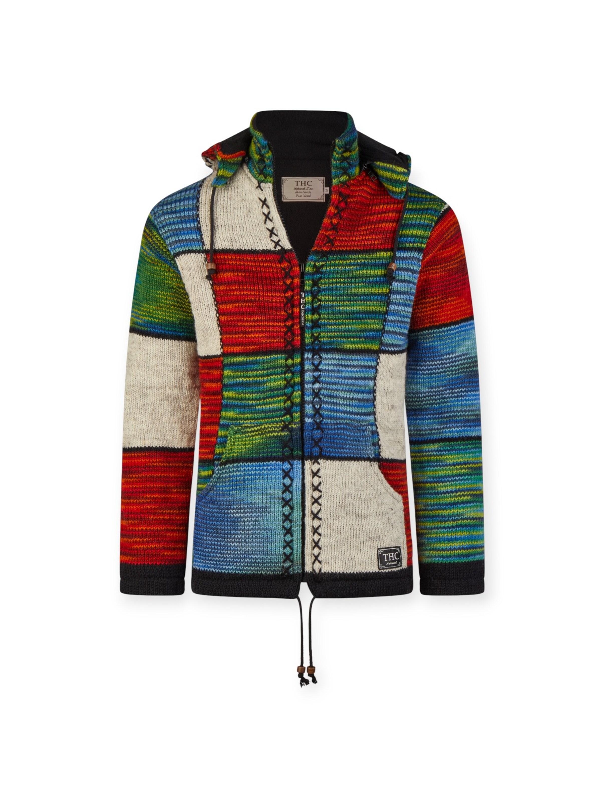 THC Natural Line Strickjacke 'THC 803'‌‌‌‌‌‌‌ in Mischfarben: Vorderseite