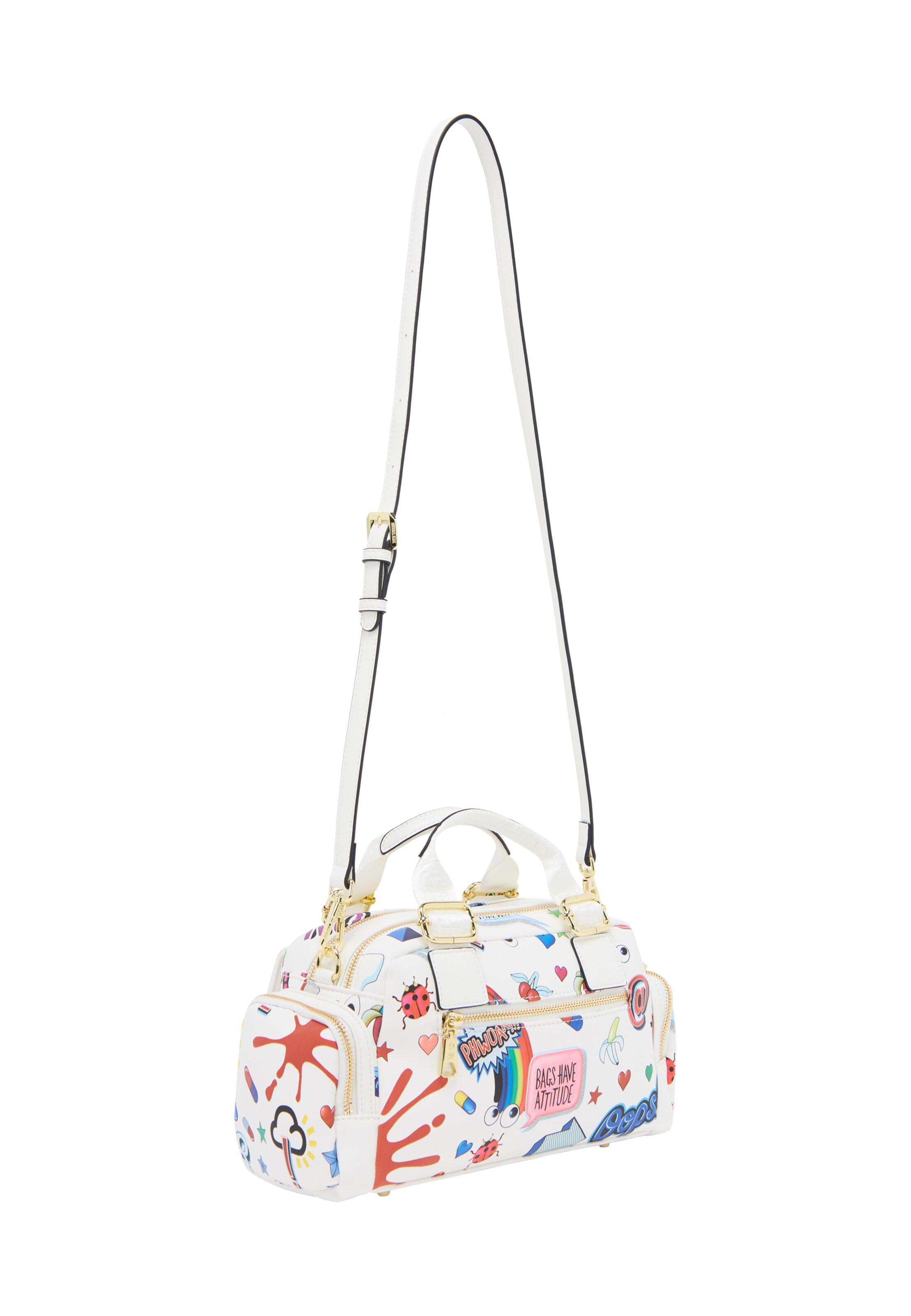 MYMO Kézitáska 'Pop Eyetheme' - fehér