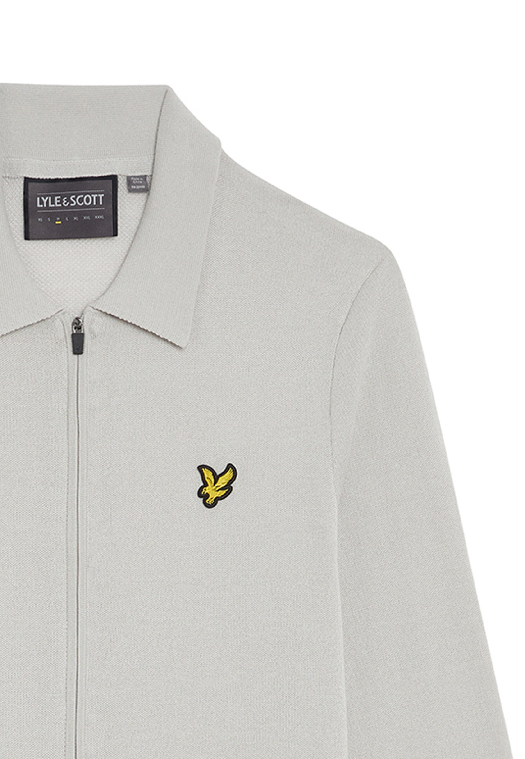 Lyle & Scott Gebreid vest in Grijs