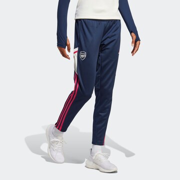 ADIDAS SPORTSWEAR Regular Workout Pants 'FC Arsenal Condivo 22' in Blue: front