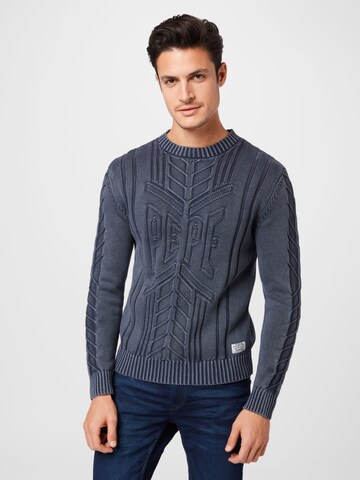 Pepe Jeans Pullover 'Bernard' in Blau: Vorderseite