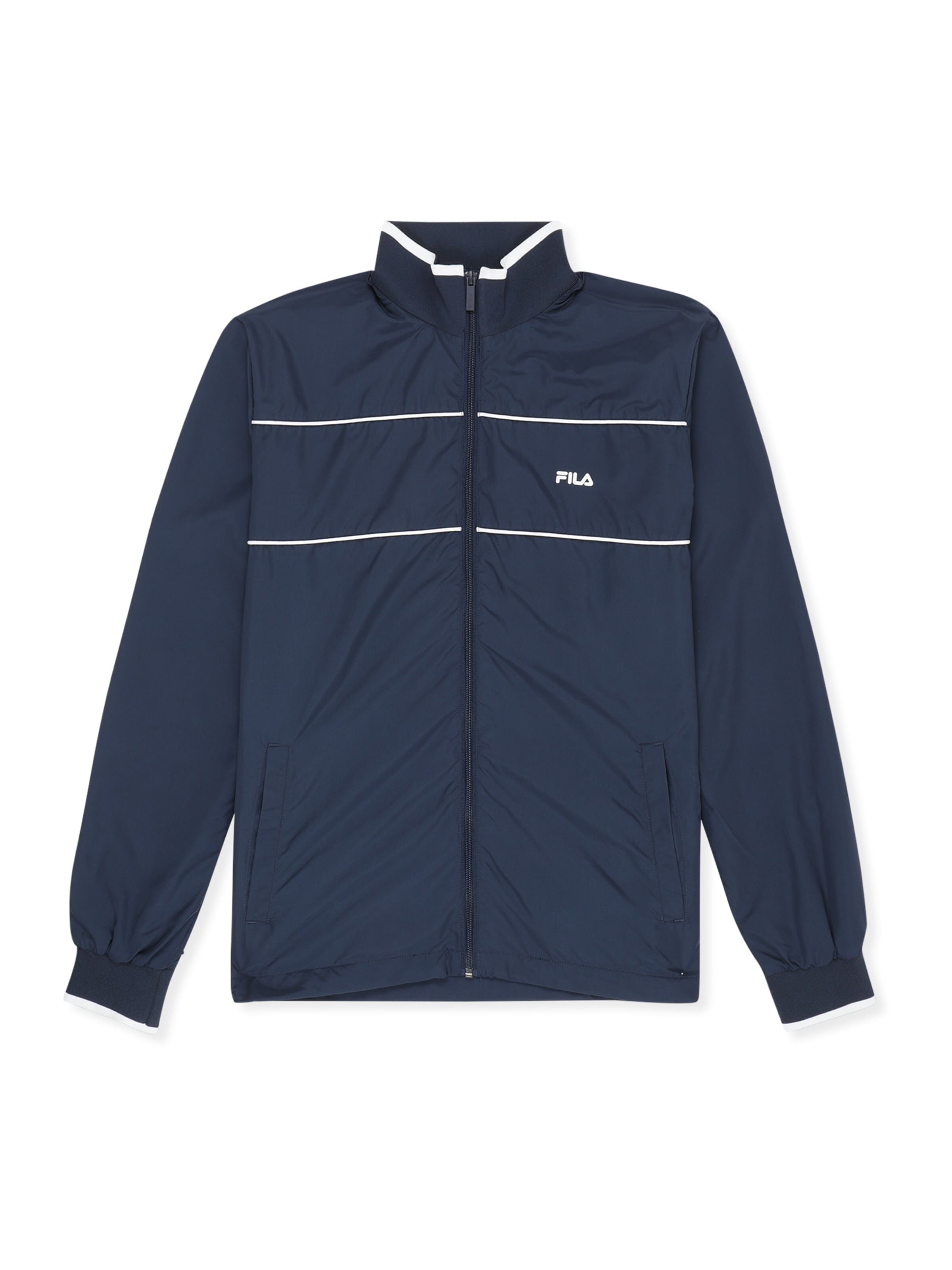 FILA - Sudadera con cremallera 'CASALE regular lightweight jacket' en azul: frente