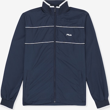 FILA - Sudadera con cremallera 'CASALE regular lightweight jacket' en azul: frente