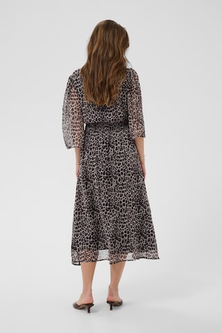 Robe 'Yuna' Cream en marron