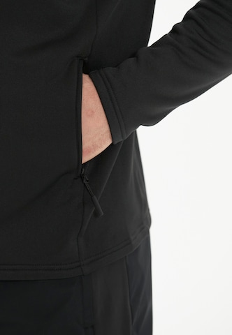 ENDURANCE Athletic Zip-Up Hoodie 'Almatt' in Black