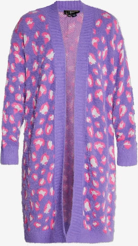 Cardigan faina en violet : devant