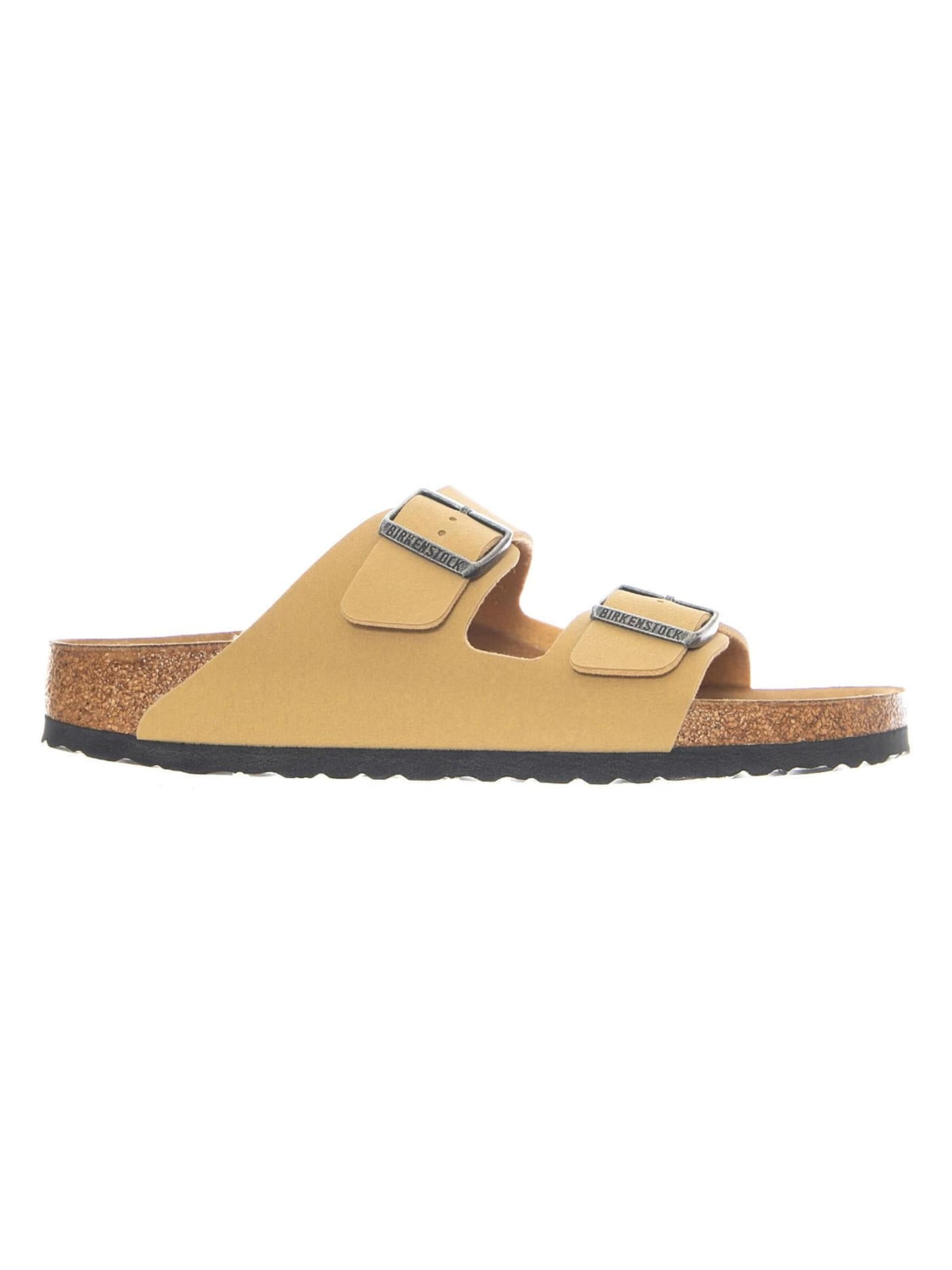 BIRKENSTOCK Sandaler 'Arizona Birko Flor Narrow Fit Latte Cream' i beige: forside