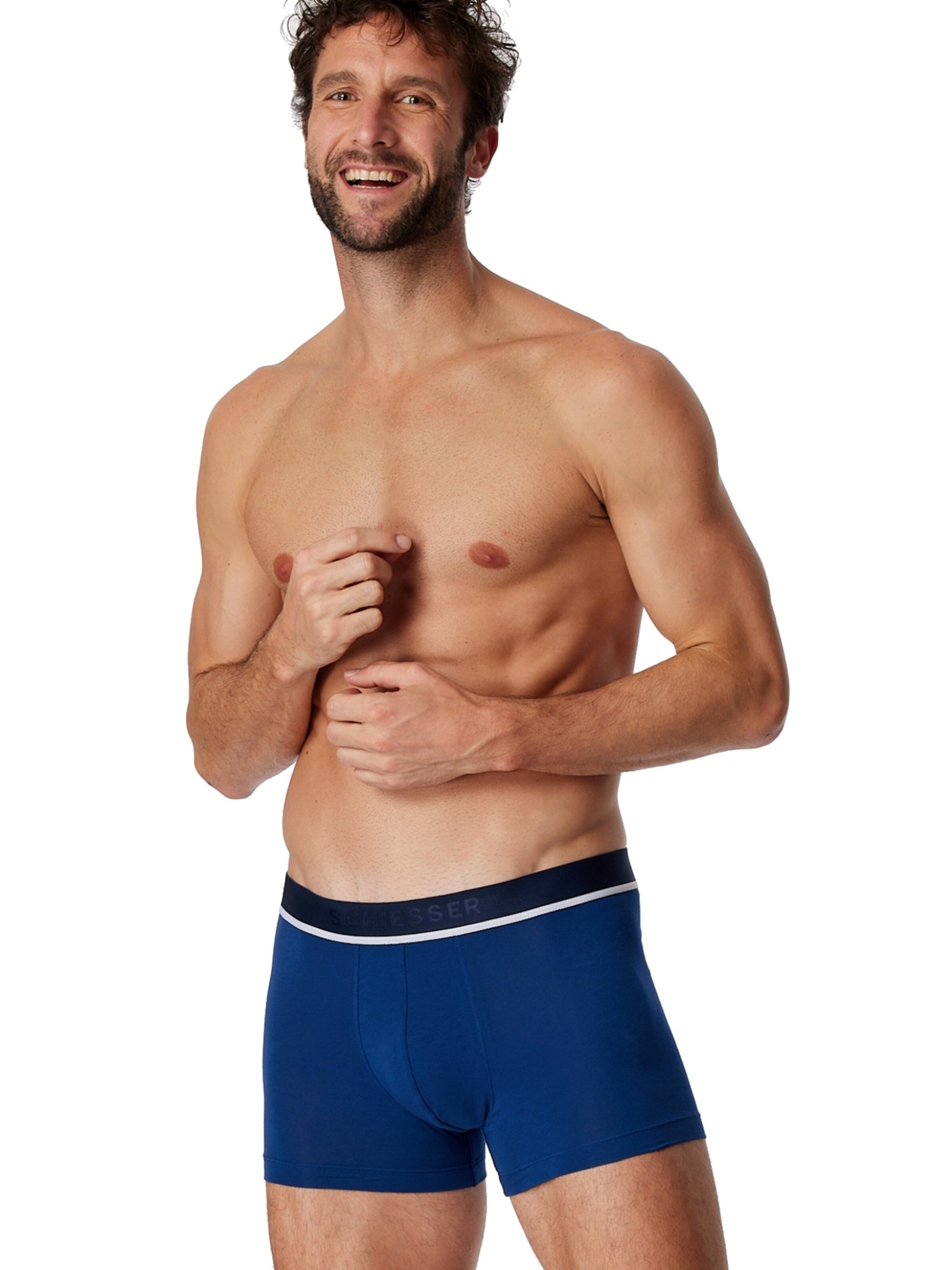 SCHIESSER Boksershorts i blå