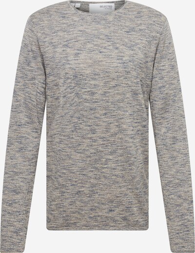 SELECTED HOMME Sweater in Camel / Dusty blue, Item view