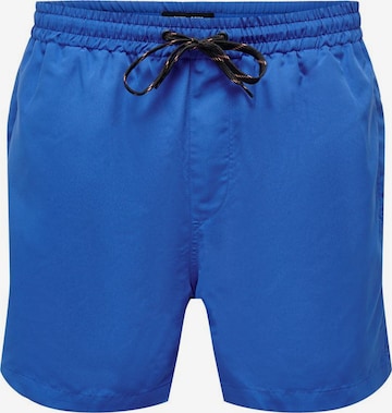 Only & Sons Badeshorts 'Ted' i blå: forside