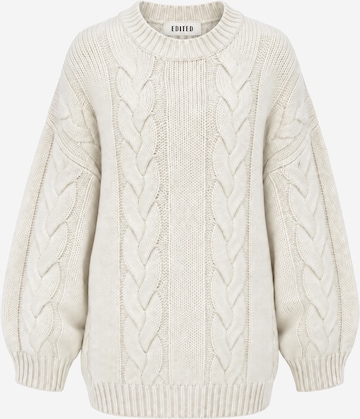 EDITED Pullover 'Camellia' in Beige: Vorderseite