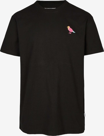 Cleptomanicx T-Shirt 'Fading Gull' in Mischfarben: predná strana