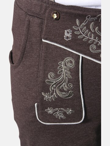 Jan Vanderstorm Regular Trachtenhose 'Dennik' in Braun