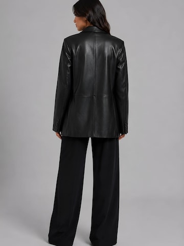 CYCAS D'OR Блейзър 'HYPE OVERSIZED LEATHER BLAZER' в черно