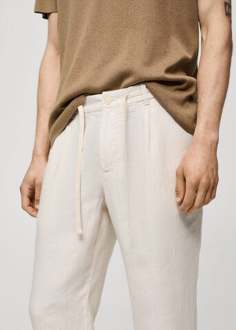 MANGO MAN Tapered Hose 'Nino' in Beige