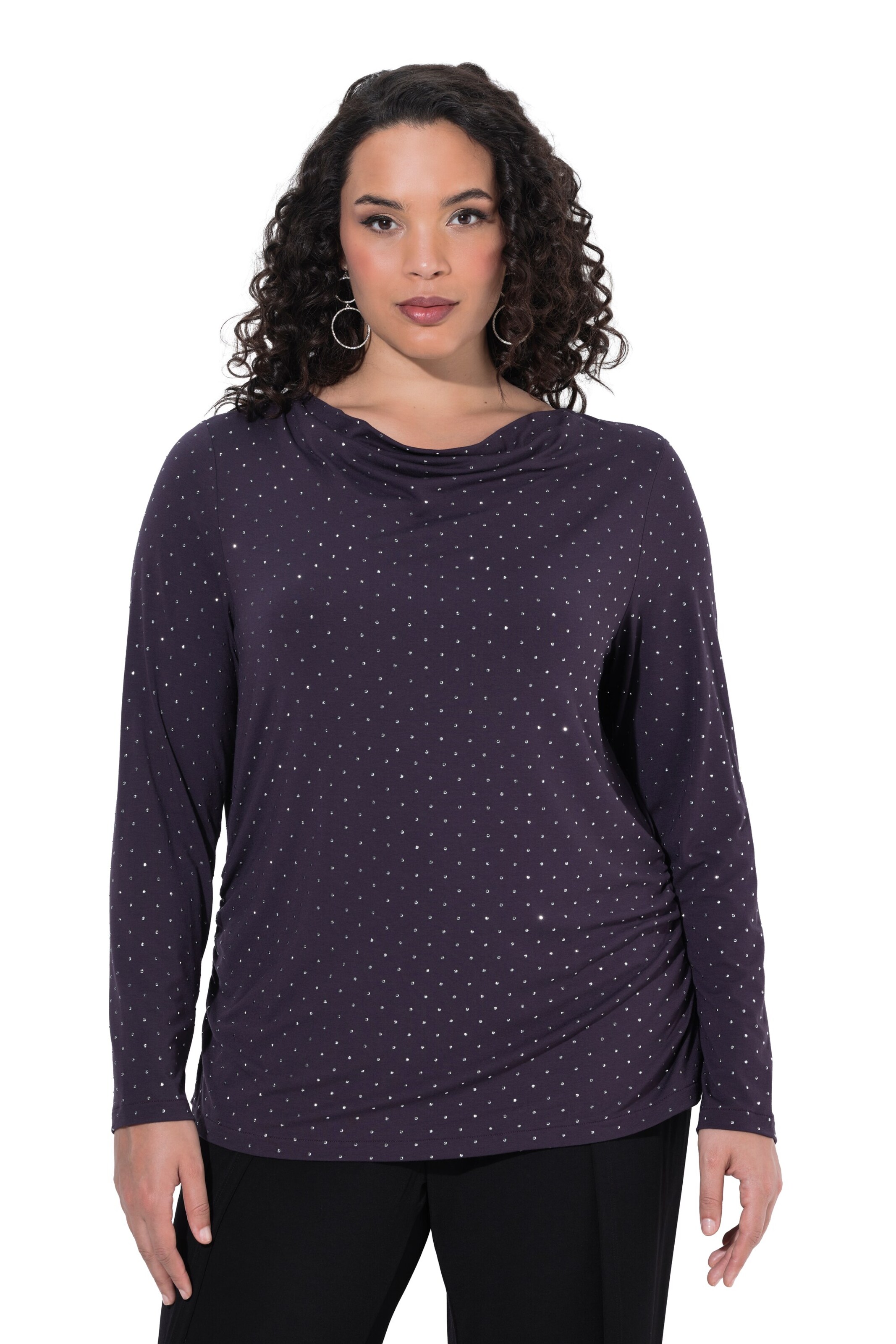 Ulla Popken Shirt in Purple: front