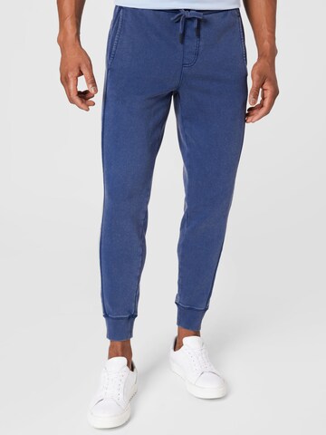 Calvin Klein Jeans Zúžený Kalhoty – modrá: přední strana