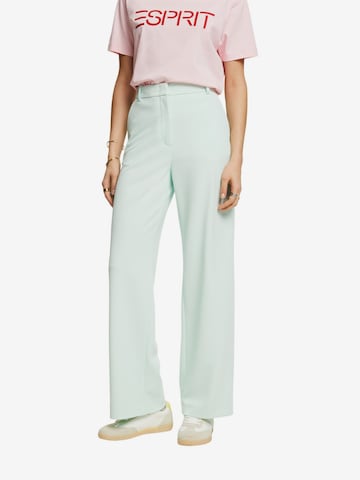 Wide Leg Pantalon ESPRIT en vert : devant