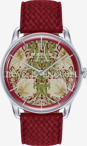 August Berg Analog Watch in Red: front